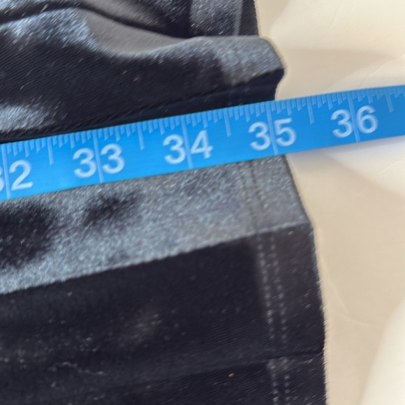 On 34th Pleated Maxi Velour / Velvet Skirt Black 2X - Picture 12 of 12